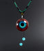 Azure Flame Abyssal Eye Pendant – Otherworldly Beacon