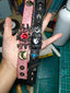 Red Devil & Gold Cat Leather Bracelet - LOVE!