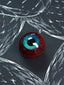 Azure Flame Abyssal Eye Pendant – Otherworldly Beacon
