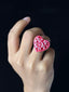 Heart Piercing Ring, Adjustable Size