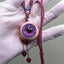 Purple flowers are blooming-Eye Pendant