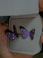 Purple Fantasy Butterfly-earrings