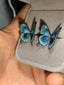 Blue Morpho-earrings