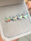 Rainbow Butterfly (Two Butterflies) - Ear Bone Studs