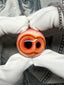 Discounted Split Orange-Yellow Twin Eye Pendant