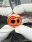 Discounted Split Orange-Yellow Twin Eye Pendant
