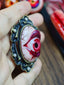 The Crimson-Lipped Duchess – Gothic Eye Pendant & Brooch