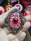Crimson Reliquary Pendant & Brooch