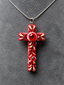 Gehenna’s Gaze – Handmade Multi-Eye Gothic Cross Necklace