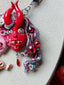 The Crimson Choir – Handmade Multi-Faced Gothic Necklace