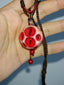 Crimson Vigil – Handmade Multi-Eye Pendant