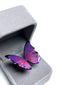 Gradient purple butterfly-ring