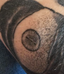 Black eye corners, orange-red veins, and yellow sclera — eye bracelet.