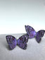 Purple Fantasy Butterfly-earrings