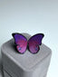 Gradient purple butterfly-ring