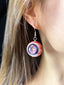Blush Glitter Eye-Earrings