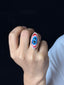 Eye of Azure Ring, Adjustable Size
