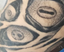 Black eye corners, orange-red veins, and yellow sclera — eye bracelet.