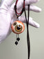 Polycoria yellow eyes-Eye Pendant